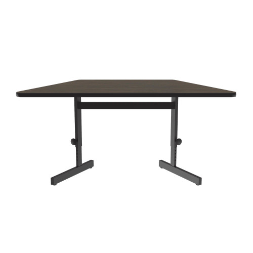 Trapezoid Adjustable Height High Pressure Laminate Workstation and Student Desk - Correll CSA3060TR Trapezoid Adjustable Height High Pressure Laminate Workstation and Student Desk - Correll CSA3060TR