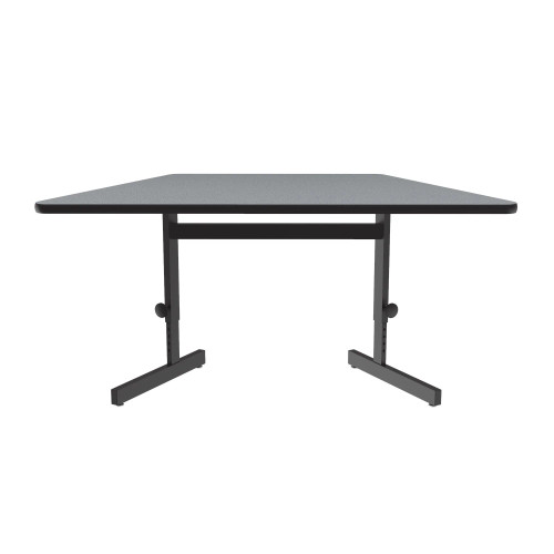 Trapezoid Adjustable Height High Pressure Laminate Workstation and Student Desk - Correll CSA3060TR Trapezoid Adjustable Height High Pressure Laminate Workstation and Student Desk - Correll CSA3060TR