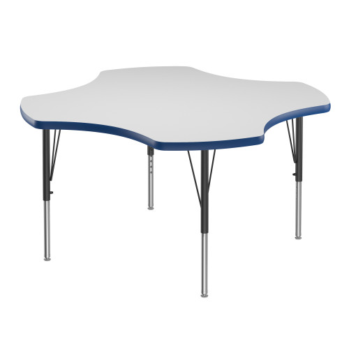 Dry Erase Markerboard Clover Adjustable Activity Table - Correll A48DE-CLO