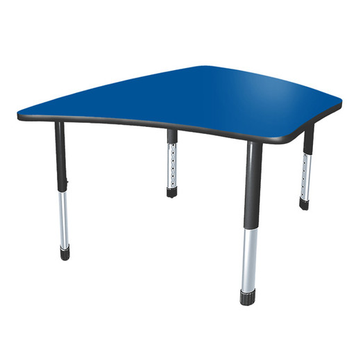 Aero Palm Shaped Single Student Desk with Adjustable Height - Allied USA ARO3036PA Aero Palm Shaped Single Student Desk with Adjustable Height - Allied USA ARO3036PA