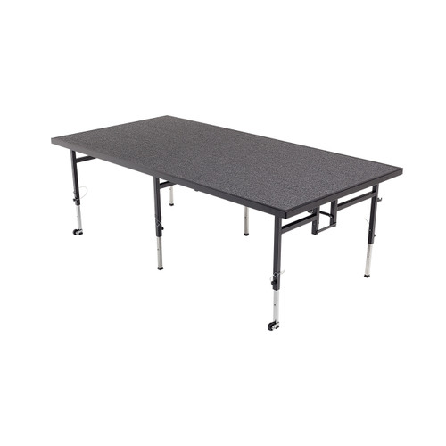 AmTab Portable Adjustable Height Stage with Carpet Top AmTab Portable Adjustable Height Stage with Carpet Top
