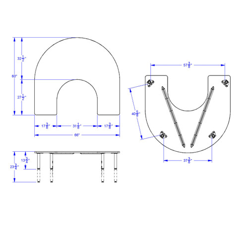 Purpose+ Horseshoe Table - Jonti-Craft 6269JCP251