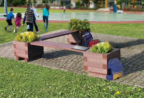 Outdoor Planter Bench Set - Copernicus OD-PB1