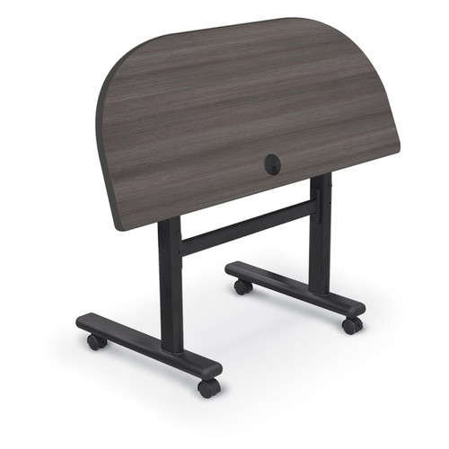 Half Round Height Adjustable Flipper Table- MooreCo Half Round Height Adjustable Flipper Table- MooreCo