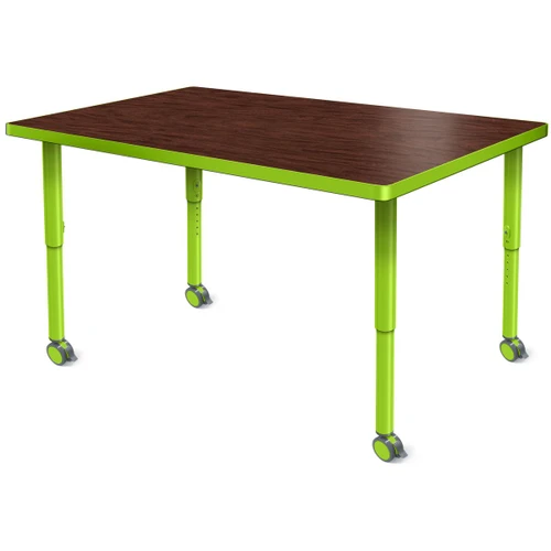 Velocity Rectangle Shaped Activity Table with Adjustable Height - Allied USA VEL3060