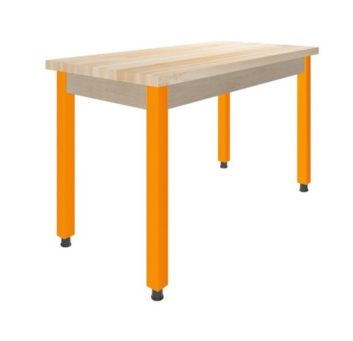 Carrot / Glides
PerpetuLab Steel Leg Science Table with Plain Apron – Butcher Block Top
Diversified