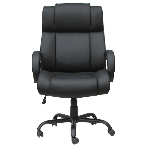Big & Tall High Back Chair with Black Base - Office Source 11667LBK - Front View