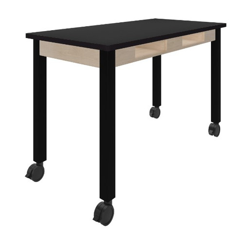 Black / Maple / Black / Designer Casters
PerpetuLab Steel Leg Science Table with Compartments – ChemGuard Top
Diversified C9162BMB30D