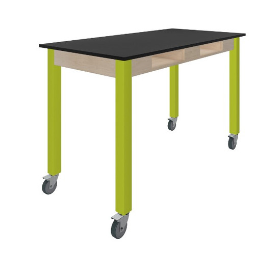 Maple / Lime / Industrial Casters
PerpetuLab Steel Leg Science Table with Compartments – Phenolic Top
Diversified C9164ML30C