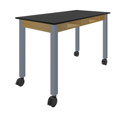 Oak / Dark Grey / Designer Casters
PerpetuLab Steel Leg Science Table with Compartments – Phenolic Top
Diversified C9164KD30D