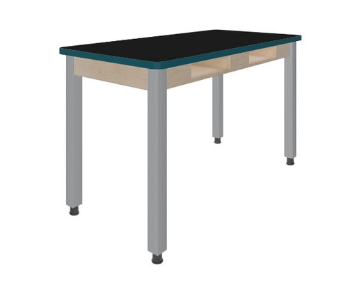Black / Aqua / Maple / Light Grey / Glides
PerpetuLab Steel Leg Science Table with Compartments – High Pressure Laminate
Diversified C916LBPMS30N