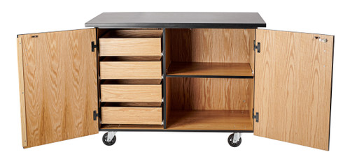 Mobile Science Cabinet with Internal Drawers and Shelf - NPS MSC02 Mobile Science Cabinet with Internal Drawers and Shelf - NPS MSC02