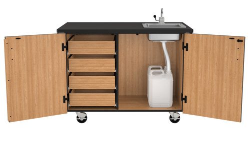 Mobile Science Cabinet with Internal Drawers and Shelf - NPS MSC02 Mobile Science Cabinet with Internal Drawers and Shelf - NPS MSC02