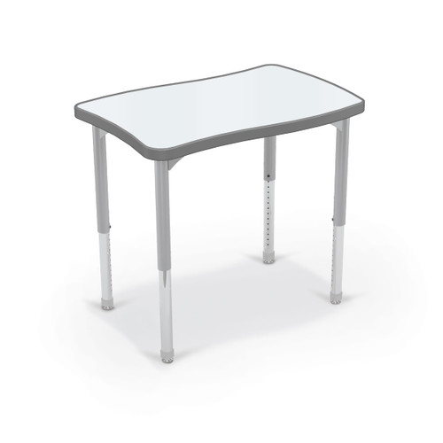 Hierarchy Creator Rectangle Desk with Porcelain Steel Top - MooreCo Hierarchy Creator Rectangle Desk with Porcelain Steel Top - MooreCo