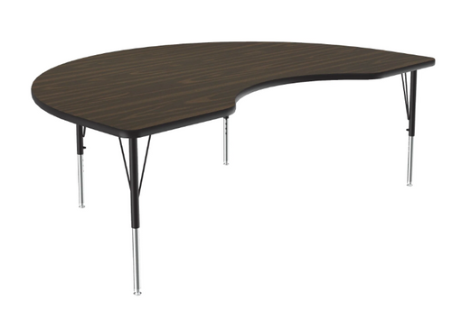 Kidney Adjustable Thermal Fused Laminate Activity Table - Correll A4872TF-KID Kidney Adjustable Thermal Fused Laminate Activity Table - Correll A4872TF-KID