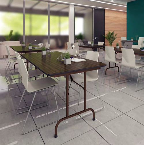 Thermal Fused Rectangle Fixed Height Folding Table - Correll CF Series