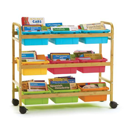 Bamboo Book Browser Cart - Copernicus BB006-9VM