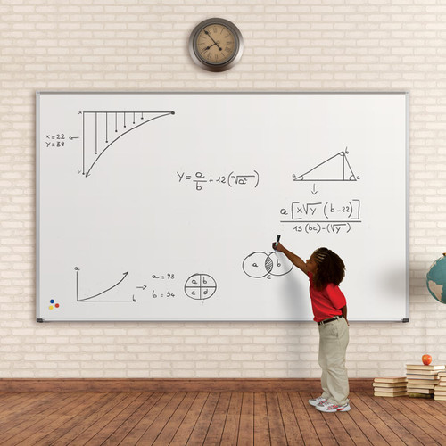 El Grande Porcelain Steel Whiteboard with Deluxe Aluminum Trim - MooreCo 202A El Grande Porcelain Steel Whiteboard with Deluxe Aluminum Trim - MooreCo 202A