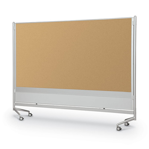 D.O.C. Dual Sided Porcelain Steel Whiteboard and Natural Cork Partition - MooreCo 661A