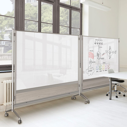 D.O.C Glass Mobile Room Divider - MooreCo 8201 D.O.C Glass Mobile Room Divider - MooreCo 8201