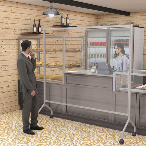 Large Essentials Mobile Clear Divider - MooreCo 62506-CLEAR Large Essentials Mobile Clear Divider - MooreCo 62506-CLEAR