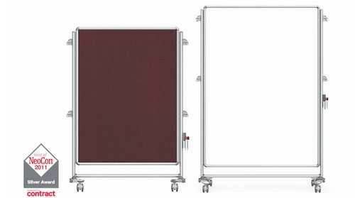 Nexus Dual Sided Fabric Whiteboard Partition - Ghent NEX22_MFP