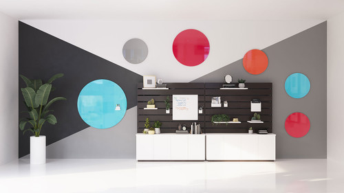 Ghent Coda Circular Glassboard
**Sold Individually / Additional Furniture Not Included**