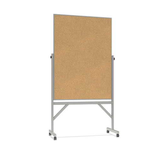 Ghent Reversible Aluminum Frame Cork Bulletin Board - ARKK43