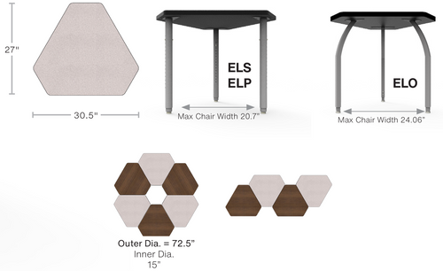WB Manufacturing ELO Mini Diamond Desk