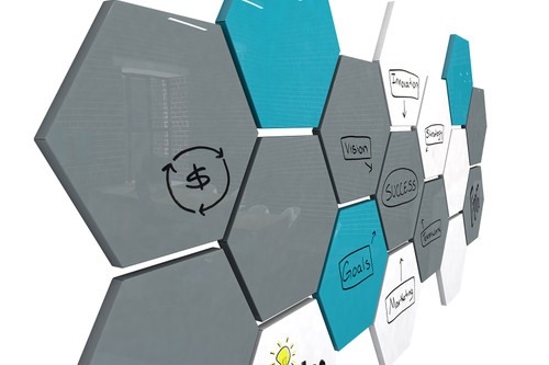 Hex Glassboard - Ghent HEXG1821