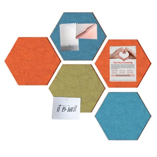 Ghent HEXF1821 Hex Fabric Wrapped Tackboard
**Sold Individually**
