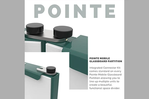 Ghent Pointe Mobile Non-Magnetic Glassboard