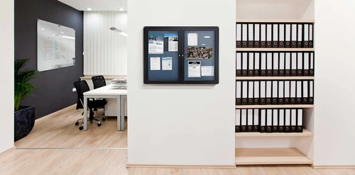 Ghent Ovation Enclosed Fabric Bulletin Board