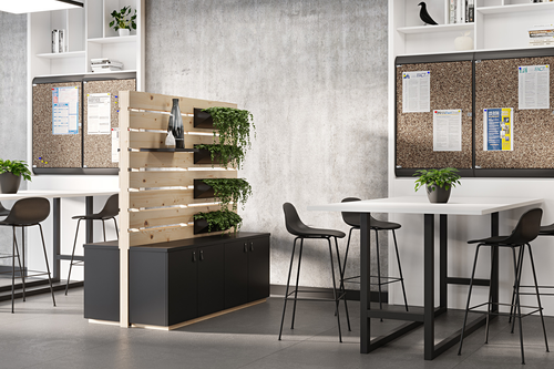 Ghent Silhouette Enclosed Cork Bulletin Board
**Additional Furniture Not Included**