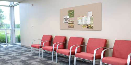 Vinyl Wrapped Bulletin Board - Ghent 12UV00-W Vinyl Wrapped Bulletin Board - Ghent 12UV00-W