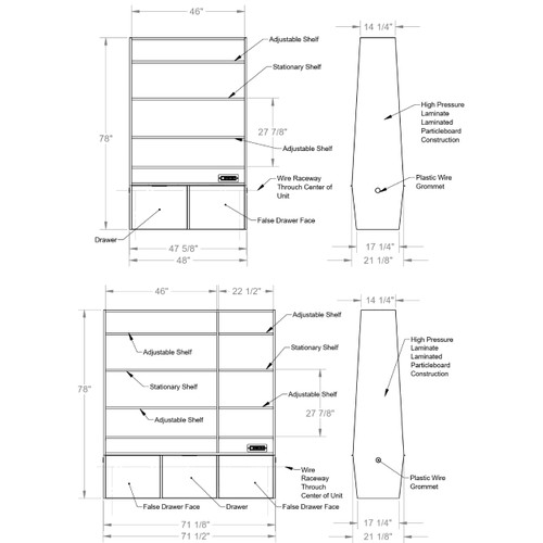Ghent Define Space Division Shelving Display