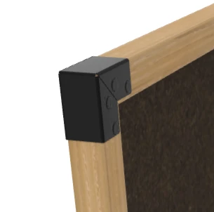 Ghent Prest Wall Chocolate Cork Bulletin Board