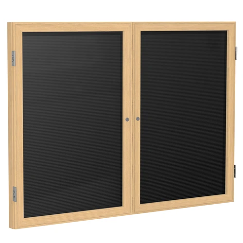 Ghent Enclosed Wood Frame Flannel Letterboard
