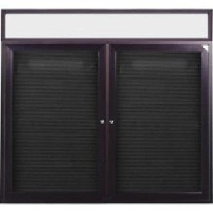 Ghent Enclosed Aluminum Headliner Frame Flannel Letterboard