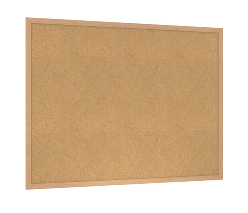 Ghent Wood Frame Traditional Cork Bulletin Board - Natural Cork
