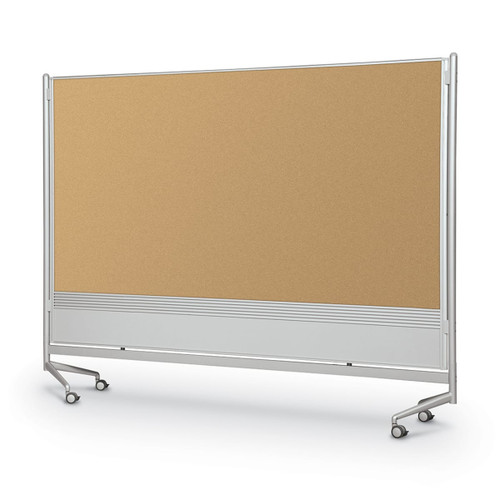 D.O.C. Dual Sided Dura-Rite Whiteboard and Natural Cork Partition - MooreCo 661A