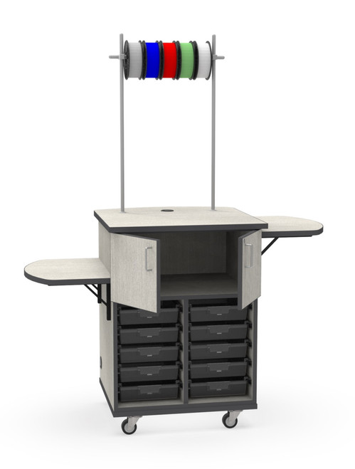 Classic Mobile 3D Printer Cabinet - WB Manufacturing