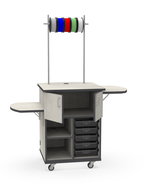 Premium Mobile 3D Printer Cabinet - WB Manufacturing