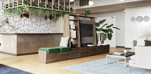 Define Bench Unit Space Division Multi-Functional Display Furniture - Ghent DEF4B-BLKFL001