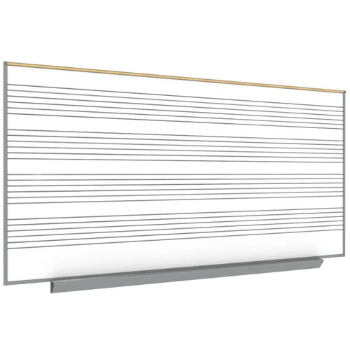 Ghent Music-Lined Magnetic Porcelain Whiteboard - GA2M48-MS
**Optional Box Tray Sold Separately**