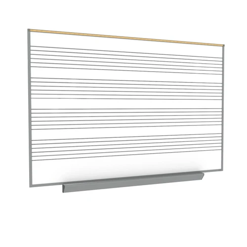 Ghent Music-Lined Magnetic Porcelain Whiteboard - GA2M46-MS
**Optional Box Tray Sold Separately**
