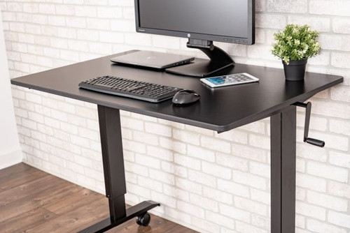 High Speed Crank Adjustable Stand Up Desk - Luxor STANDCF High Speed Crank Adjustable Stand Up Desk - Luxor STANDCF