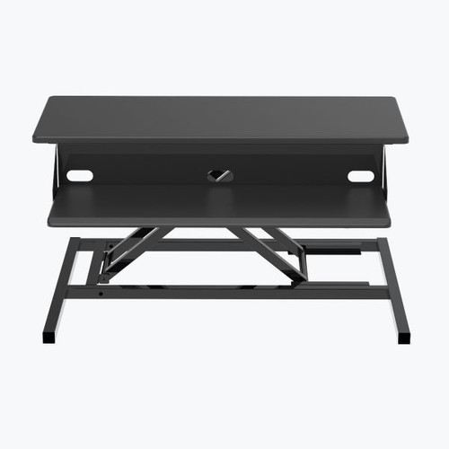 Two Tier Pneumatic Standing Desk Converter - Luxor CVTR PRO Two Tier Pneumatic Standing Desk Converter - Luxor CVTR PRO