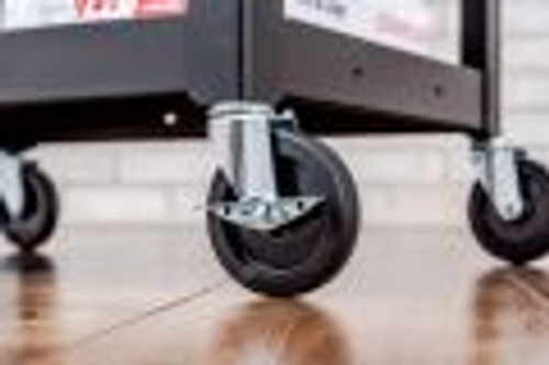 Adjustable Height Steel AV Cart Pullout Keyboard Tray Cabinet & Drop Leaf - Luxor AVJ42KBCDL Adjustable Height Steel AV Cart Pullout Keyboard Tray Cabinet & Drop Leaf - Luxor AVJ42KBCDL