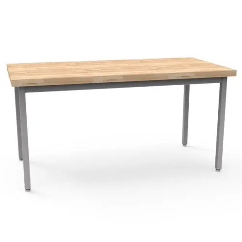 TORO Rectangle Table with Butcher Block Top - WB Manufacturing